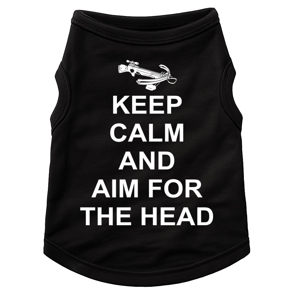 Keep Calm and Aim For The Head Doggie Tank