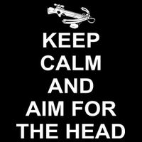 Keep Calm and Aim For The Head Sweatshirt