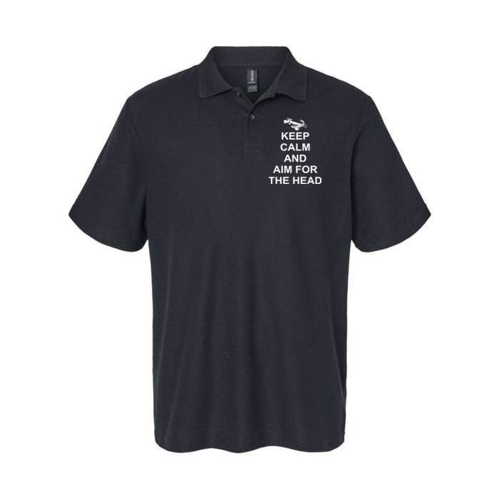 Keep Calm and Aim For The Head Polo