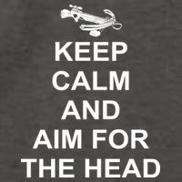 Keep Calm and Aim For The Head Vector Backpack