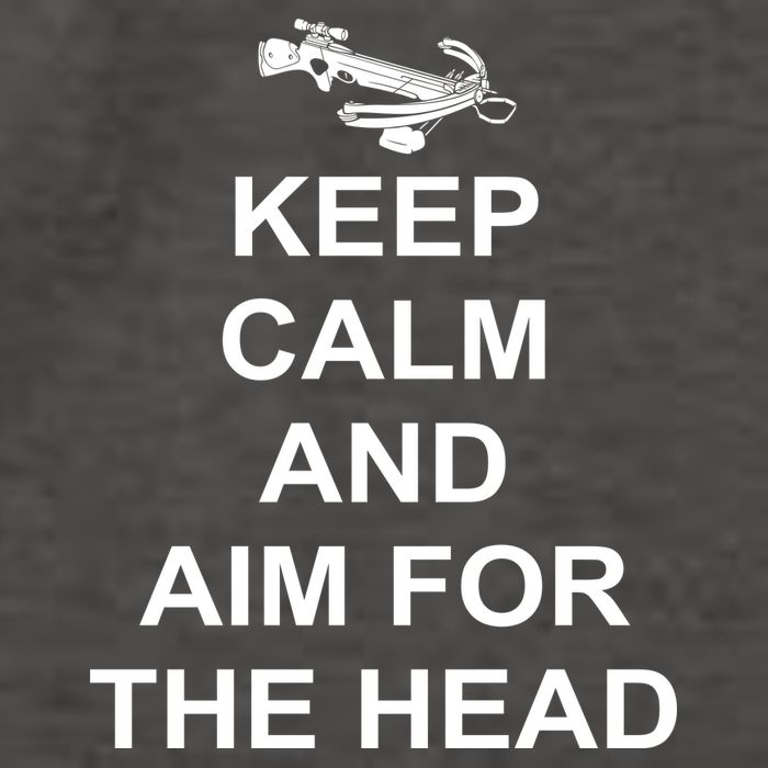Keep Calm and Aim For The Head Vector Backpack