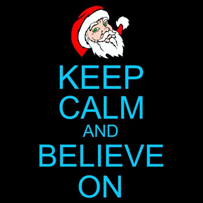 Keep Calm And Believe On Santa Christmas Apron