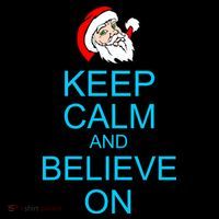 Keep Calm And Believe On Santa Christmas Sustainable Bucket Hat