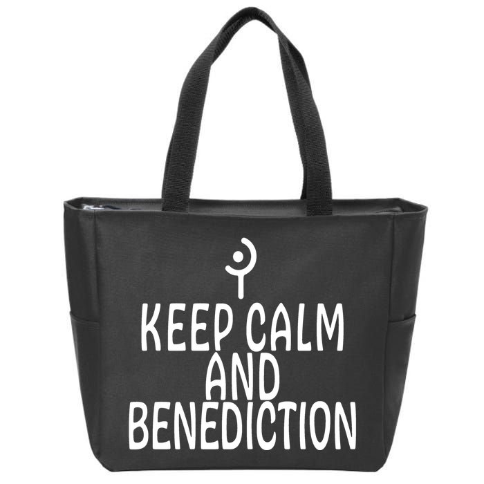 Keep Calm And Benediction FF14 White Mage Zip Tote Bag