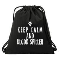 Keep Calm And Blood Spiller Dark Knight FF14 Drawstring Bag