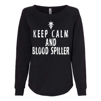 Keep Calm And Blood Spiller Dark Knight FF14 Womens California Wash Sweatshirt