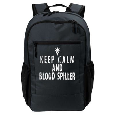 Keep Calm And Blood Spiller Dark Knight FF14 Daily Commute Backpack