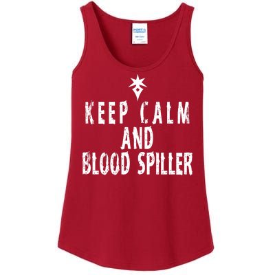 Keep Calm And Blood Spiller Dark Knight FF14 Ladies Essential Tank