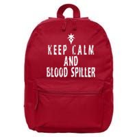 Keep Calm And Blood Spiller Dark Knight FF14 16 in Basic Backpack