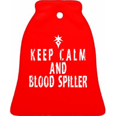 Keep Calm And Blood Spiller Dark Knight FF14 Ceramic Bell Ornament