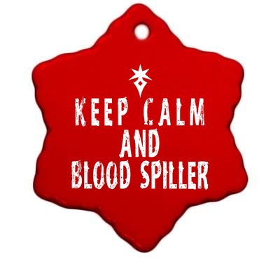 Keep Calm And Blood Spiller Dark Knight FF14 Ceramic Star Ornament