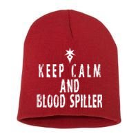 Keep Calm And Blood Spiller Dark Knight FF14 Short Acrylic Beanie