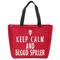 Keep Calm And Blood Spiller Dark Knight FF14 Zip Tote Bag