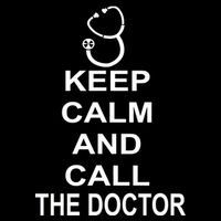 Keep Calm and Call The Doctor 16 in Basic Backpack