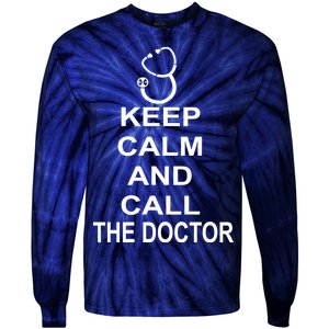 Keep Calm and Call The Doctor Tie-Dye Long Sleeve Shirt