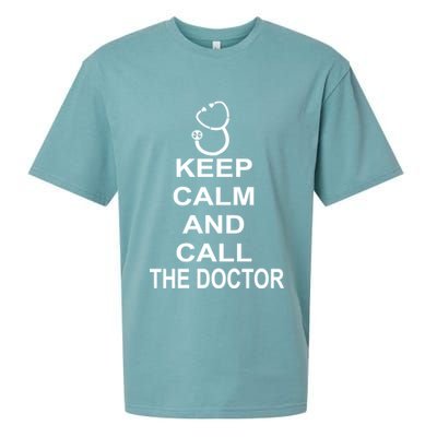Keep Calm and Call The Doctor Sueded Cloud Jersey T-Shirt
