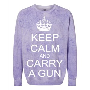 Keep Calm and Carry a Gun Colorblast Crewneck Sweatshirt