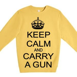 Keep Calm and Carry a Gun Premium Crewneck Sweatshirt