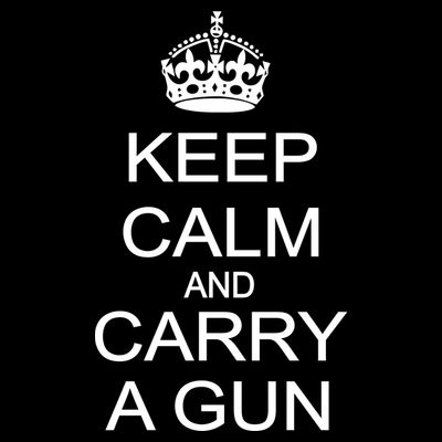 Keep Calm and Carry a Gun T-Shirt