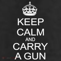 Keep Calm and Carry a Gun 11oz C Handle Ceramic Mug