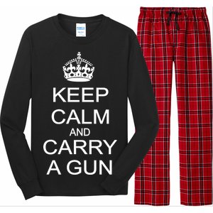 Keep Calm and Carry a Gun Long Sleeve Pajama Set