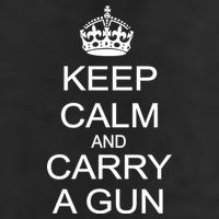 Keep Calm and Carry a Gun Golf Towel