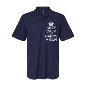 Keep Calm and Carry a Gun Softstyle Adult Sport Polo