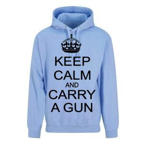 Keep Calm and Carry a Gun Unisex Surf Hoodie