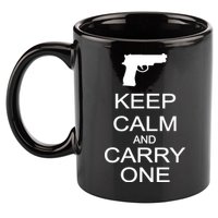 Keep Calm And Carry One 11oz C Handle Ceramic Mug