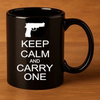 Keep Calm And Carry One 11oz C Handle Ceramic Mug
