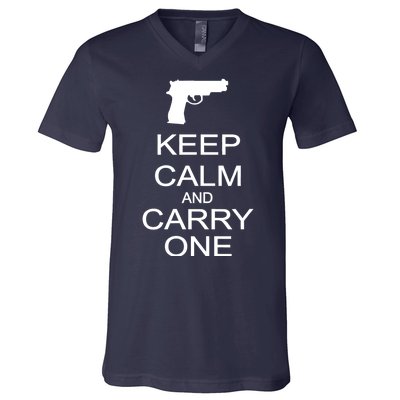 Keep Calm And Carry One V-Neck T-Shirt