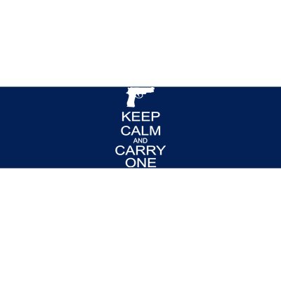 Keep Calm And Carry One Bumper Sticker