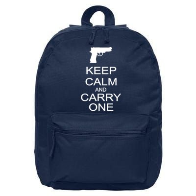 Keep Calm And Carry One 16 in Basic Backpack