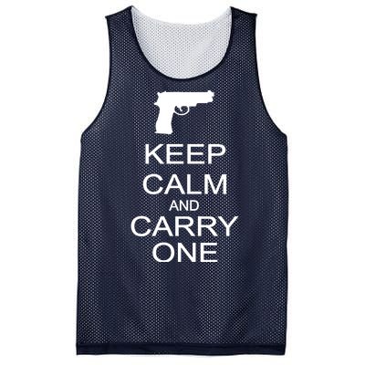 Keep Calm And Carry One Mesh Reversible Basketball Jersey Tank