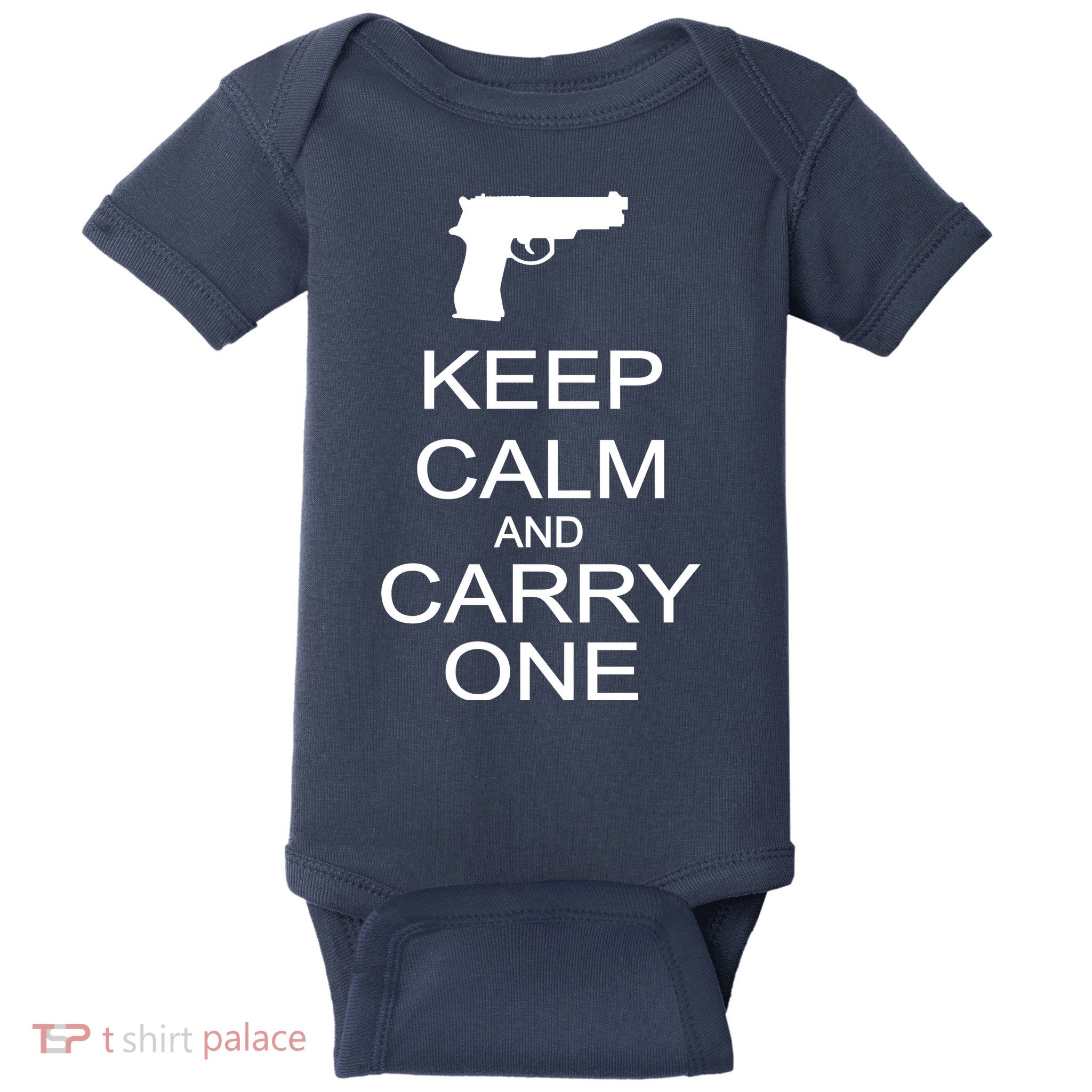 Keep Calm And Carry One Baby Bodysuit