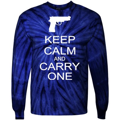 Keep Calm And Carry One Tie-Dye Long Sleeve Shirt