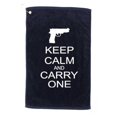 Keep Calm And Carry One Platinum Collection Golf Towel