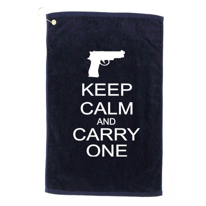 Keep Calm And Carry One Platinum Collection Golf Towel