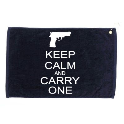 Keep Calm And Carry One Grommeted Golf Towel