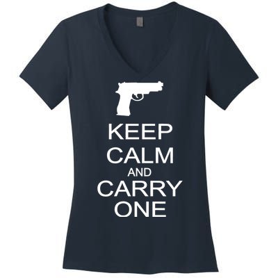 Keep Calm And Carry One Women's V-Neck T-Shirt