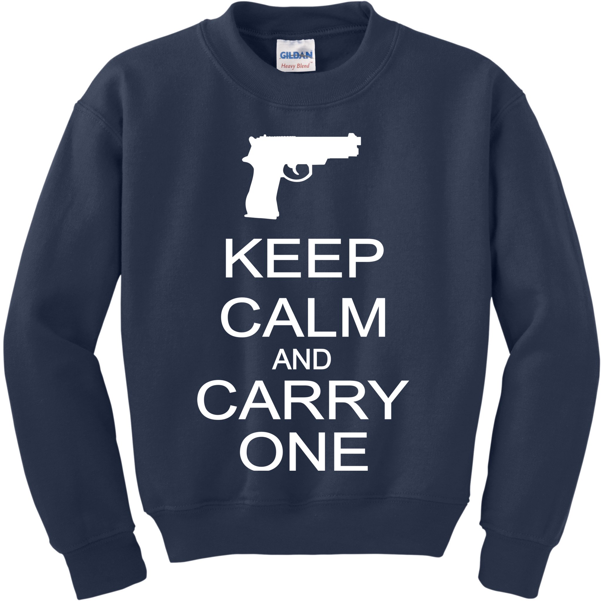 Keep Calm And Carry One Kids Sweatshirt