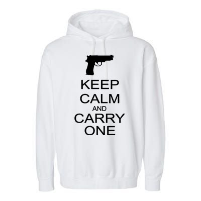 Keep Calm And Carry One Garment-Dyed Fleece Hoodie