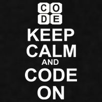 Keep Calm and Code On Ladies PosiCharge Tri-Blend Wicking Tank
