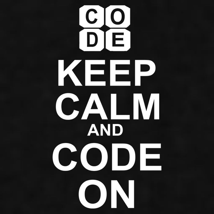 Keep Calm and Code On Ladies PosiCharge Tri-Blend Wicking Tank