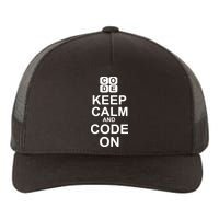 Keep Calm and Code On Yupoong Adult 5-Panel Trucker Hat
