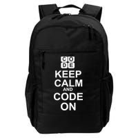 Keep Calm and Code On Daily Commute Backpack