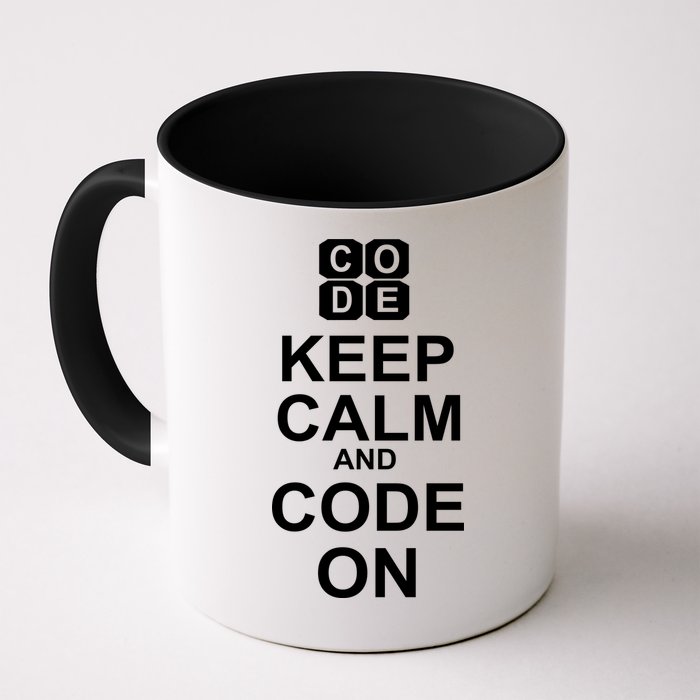 Keep Calm and Code On Mug