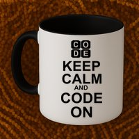 Keep Calm and Code On Mug