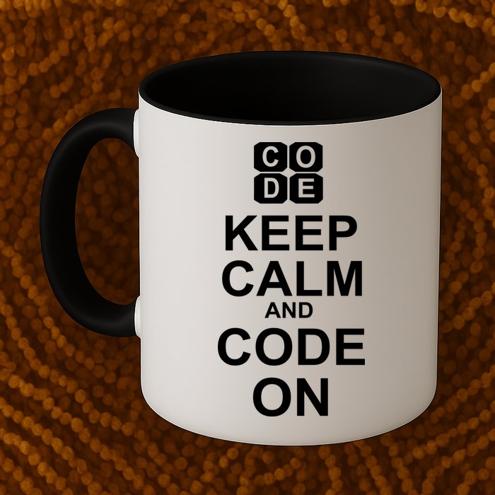 Keep Calm and Code On Mug