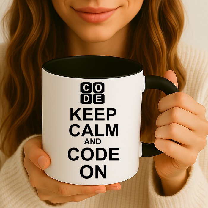 Keep Calm and Code On Mug